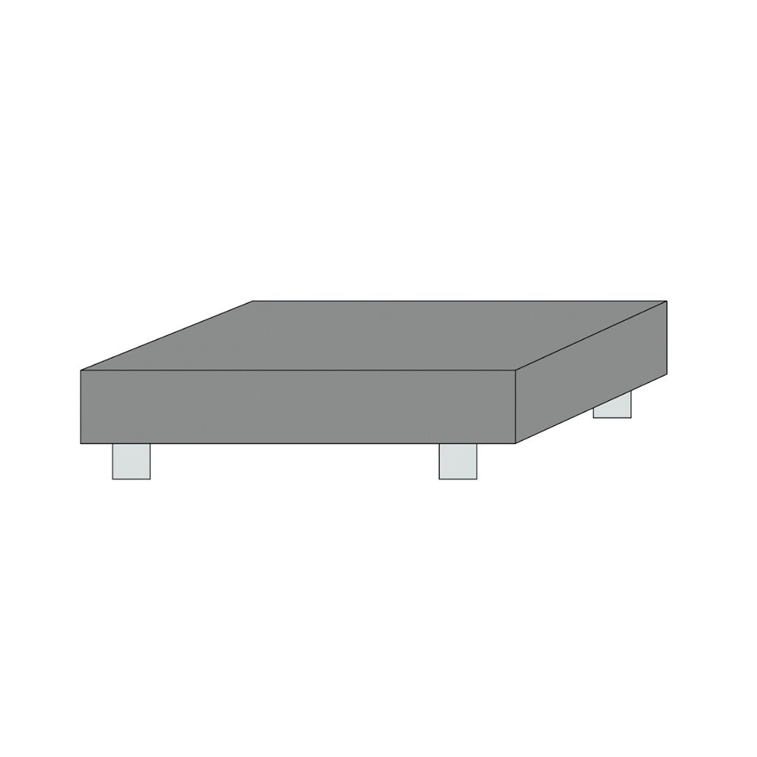 Illustration fit af boxlagen på seng