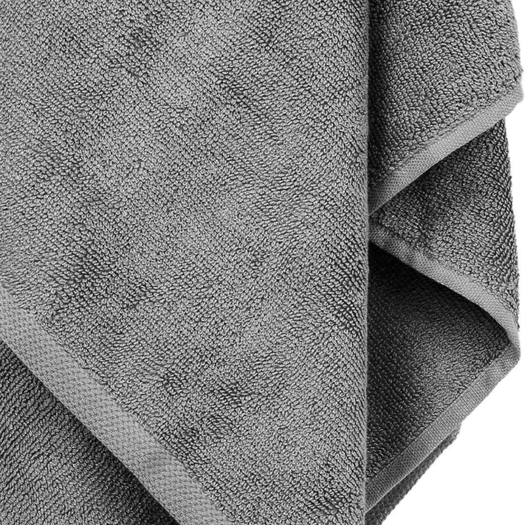 closeup af bambushåndklæde i grå