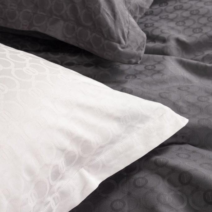 Miljøbillede af Dobbelt sengetøj egyptisk bomuld Rose Jacquard